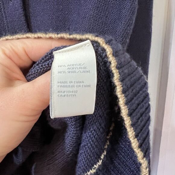 April Cornell Cardigan Sweater Women XS Cottage Embroidered Wool Blend Cute - Picture 9 of 12